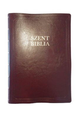 Biblia Károli nagy exkluzív bőrkötés bordó