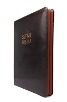 Biblia Károli nagy sötétbarna regiszteres cipzáras (Műbőr)
