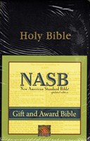 Angol Biblia New American Standard Bible Gift and Award - Black (Leather look / puhakötés)