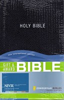Angol Biblia New International Version Gift and Award - Black (Leather look / puhakötés)