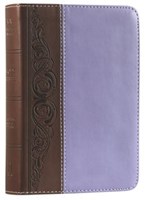 Angol Biblia King James Version Large Print Compact Bible Brown/Purple LeatherTouch Imitation Leather (Imitation Leather)