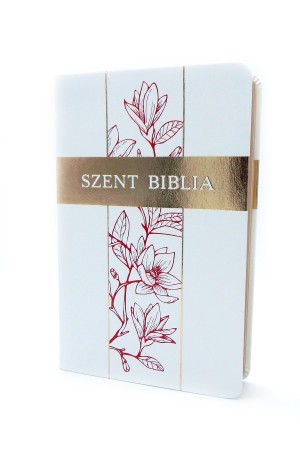 Biblia Károli közepes fehér liliom