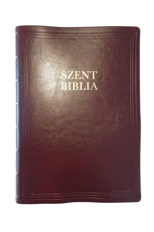 Biblia Károli nagy exkluzív bőrkötés bordó